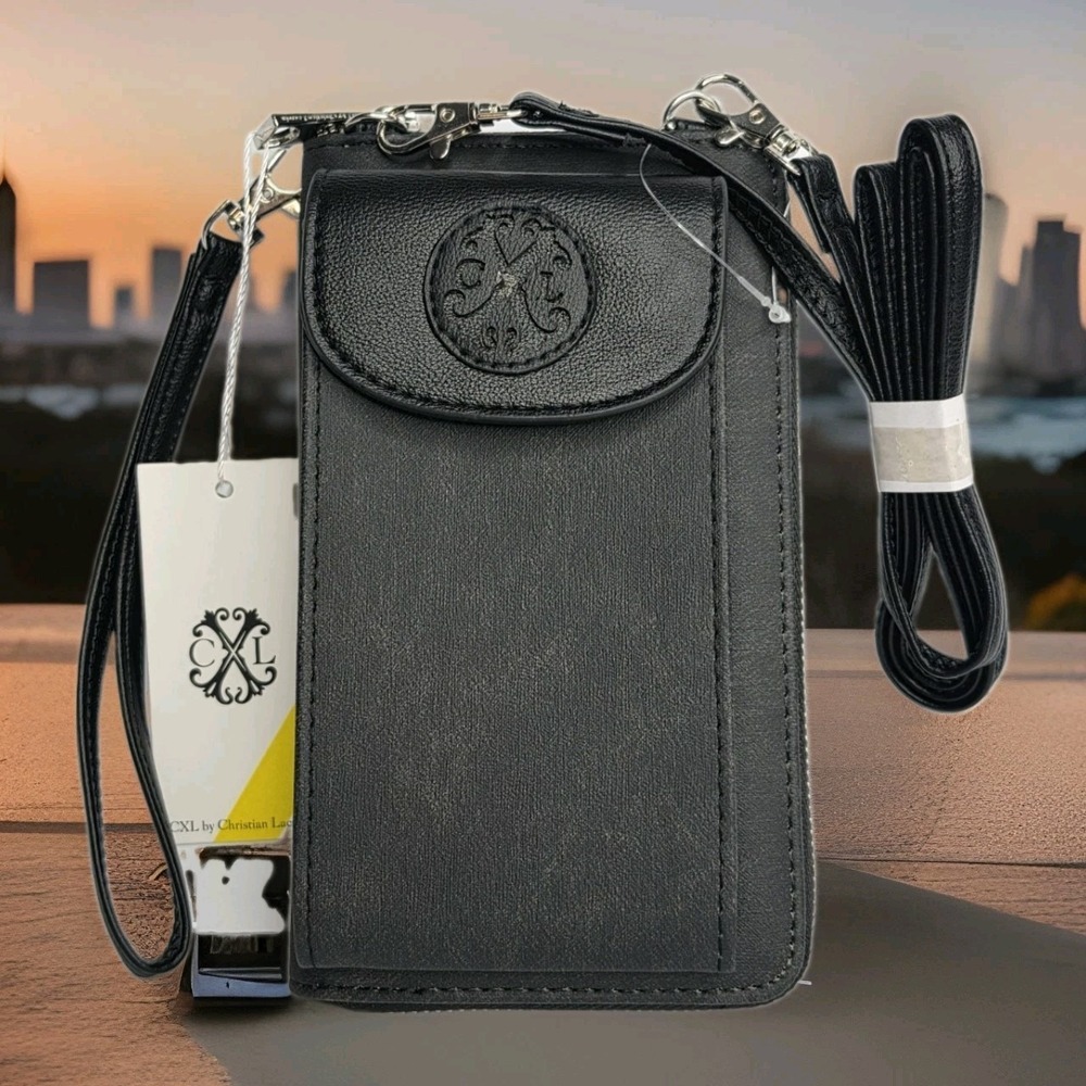 CXL Crossbody/Wristlet Black Zipper Closure Phone Credit Card Slots NWT